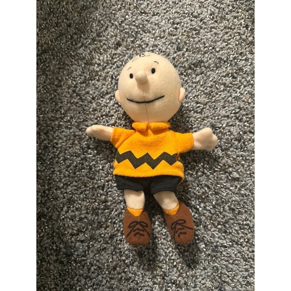 Charlie Brown Peanuts Mini Beanbag Plush Doll Applause Schultz Toy 8"